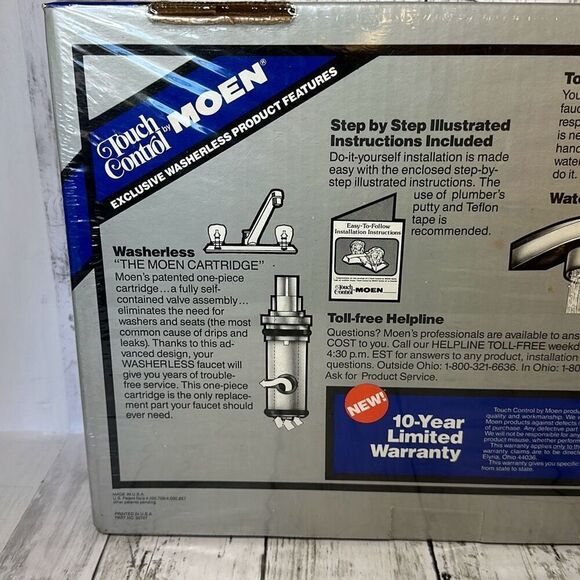 Vintage Moen Touch Control Silver Stanadyne Part No. 30707 Made in USA - Picture 6 of 7